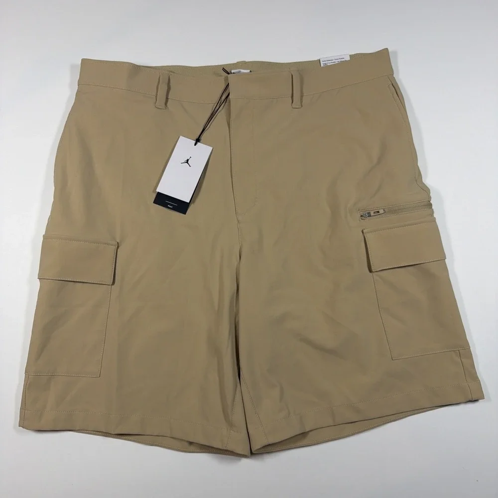 Nike Air Jordan Cargo Golf Shorts Mens Size 38 Tall Khaki Tan HQ8703-248 NWT